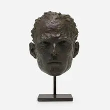 Masque de David II by Christophe Charbonnel, 2016, bronze, sold Apr 2020