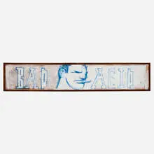Robert Loughlin, Bad Acid, acrylic and ink on found object