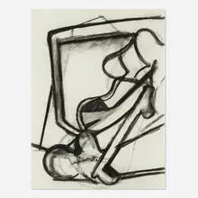 Amy Sillman, Untitled, 2011, charcoal on Arches paper