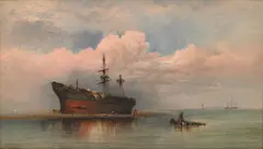 Shipwrecked by James Hamilton, oil on canvas, sold Aug 2006