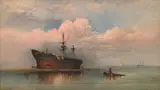 James Hamilton, Shipwrecked, oil on canvas