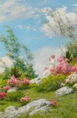 Charles Courtney Curran, May Morning, 1908, oil on canvas
