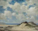 Albert Lorey Groll, Cape Cod Dunes, oil on board