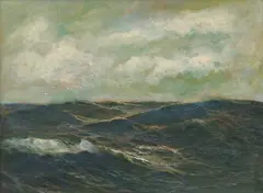 Open Sea by Lionel Walden, oil on masonite, offered Aug 2006