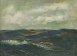 Lionel Walden, Open Sea, oil on masonite