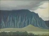 Edith Hamlin, Moods of the Pali, Oahu, Hawaii (No. 419), 1979, oil on canvas on board