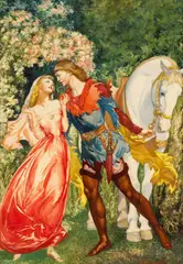 Willy Pogany, The Heroic Prince, watercolor and pencil on illustration board