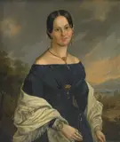 California School, A Portrait of a Lady in Blue; A Portrait of a Gentleman (a pair)