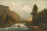 Joseph Engelhart, Running Stream, oil on canvas