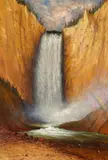 James Everett Stuart, Yellowstone Falls from the Bottom of the Canyon