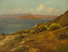 William Barr, Entrance to the Golden Gate, oil on canvas