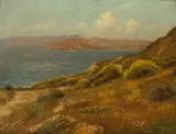 William Barr, Entrance to the Golden Gate, oil on canvas