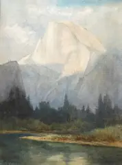 Half Dome, Yosemite by Chris Jorgensen, 1890, watercolor on paper, sold Aug 2006