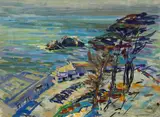 Joseph Raphael, The Cliff House, San Francisco, tempera on board