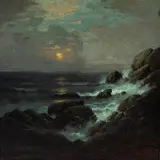Carl Jonnevold, Crashing Waves at Sunset