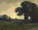 Carl Jonnevold, Cattle Grazing in an Evening Landscape