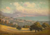 Ludmilla Welch, An Ocean View from the Montecito Foothills