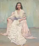 Alson S. Clark, Ann Seated Holding a Fan