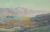 Walter Barron Currier, Wildflower Mesa, 1929, oil on masonite