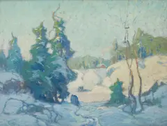Winter Trail by Paul Lauritz, oil on canvas, sold Aug 2006