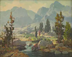 Enchanted Canyon by Jack Wilkinson Smith, oil on canvas, sold Aug 2006