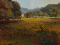 Sacramento Gulch (No. 122) by Selden Conner Gile, 1912, oil on board, sold Aug 2006