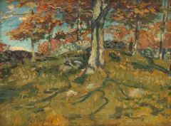 Autumn Days by Paul Dougherty, oil on board, offered Aug 2006