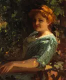 Jean Mannheim, A Portrait of a Lady in her Garden