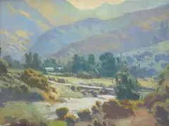 Silverado Canyons by Ray Roberts, oil on panel, sold Aug 2006