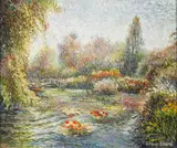 Claude Hughes Pissarro, (French b. 1935), oil on canvas