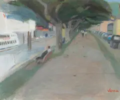 (French 1900-1975) by Germaine Verna, oil on canvas, offered Apr 2006