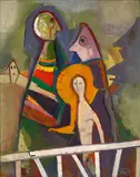 (German 1878-1955) by Karl Hofer, oil on canvas, sold Apr 2006