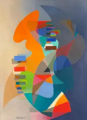 Stanton Macdonald-Wright, (American 1890-1973), oil on canvas