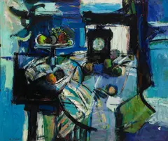 (American 1924-1999) by Robert Frame, oil on masonite, sold Apr 2006