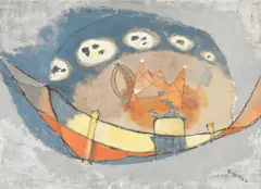 Lee Gatch, (American 1902-1968), Gaspe Tapestry, 1962;