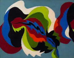 (American 1890-1973) by Stanton Macdonald-Wright, oil on board, sold Apr 2006
