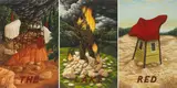 Steve Galloway, (American b. 1952), Cattle Clowns (The)(Red)(Lake), 1986 (3)