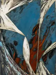 Laddie John Dill, (American b. 1943), mixed media on board