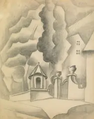 Jean Metzinger, (French 1884-1956), graphite on paper