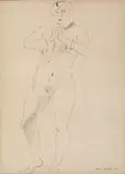 (French 1869-1954) by Henri Matisse, pen and ink on paper, sold Apr 2006