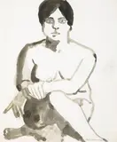 Paul Wonner, (American b. 1920), ink on paper
