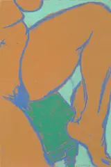 George Segal, (American 1924-2000), pastel on paper