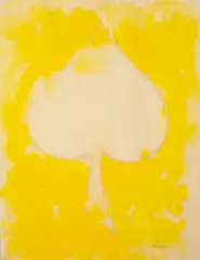 David Hammons, (American b. 1943), Untitled (Yellow Spade) (White Spade) (2)