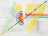 Jud Fine, (American b. 1944), pencil and watercolor on paper