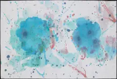 (American 1923-1994) by Sam Francis, watercolor on paper, sold Apr 2006