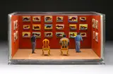 David Hockney, (British b. 1937), gouache, doll house chairs, color laser copies and photographs mounted on foamcore