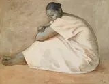 (Costa Rican/Mexican 1912-1998) by Francisco Zúñiga, watercolor on board, sold Apr 2006