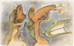 Roberto Matta, (Chilean 1911-2002), pastel and pencil on paper