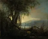 Joseph Rusling Meeker, Marshland, oil on canvas