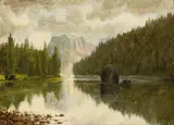 Samuel Jepperson, Lake Detroit, oil on panel